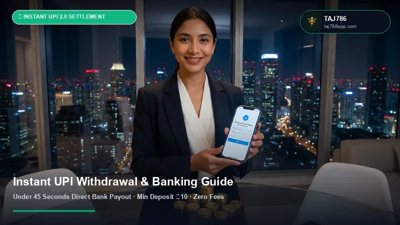 TAJ786 Instant UPI Withdrawal & ₹50 INR Deposit Tutorial